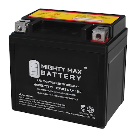 YTZ7S 12V 6AH Replacement Battery Compatible With Yamaha 450 WR450F 22